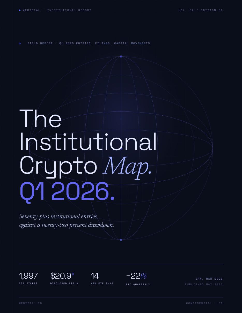 The Institutional Crypto Map · Q1 2026